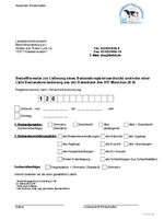 Bestellformular Bestandsregisterausdruck