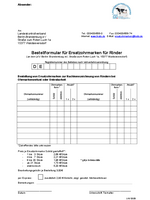 Bestellformular für Ohrmarken - Ersatzohrmarken