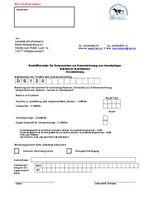 Bestellformular Kennzeichnung - Kameliden